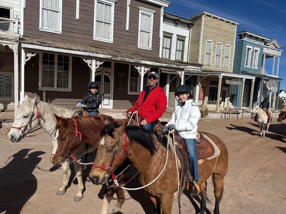 Horseback riding at Mortenson Ranch, Santa Fe