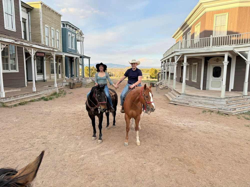 Horseback riding at Mortenson Ranch, Santa Fe