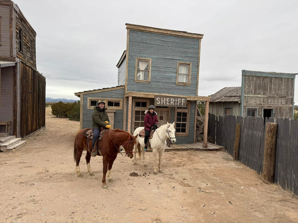 Horseback riding at Mortenson Ranch, Santa Fe